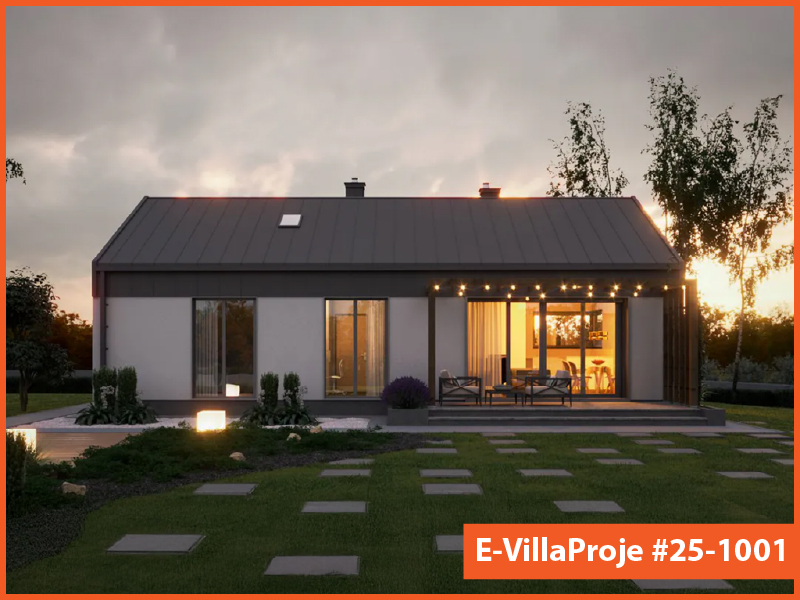 CYV-25-1001 103 m2 3+1 Tek Katlı Çelik Yapı Villa Modeli