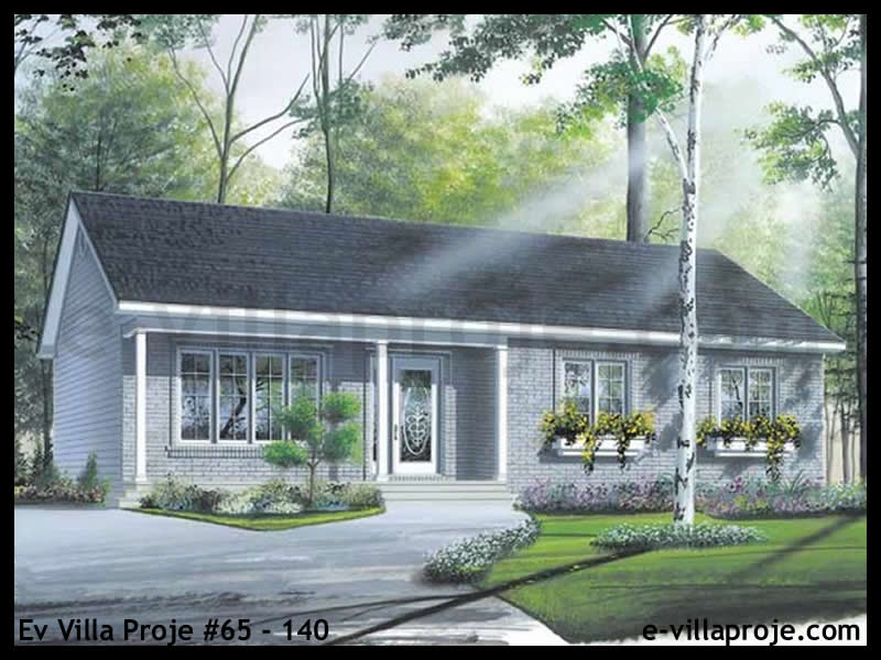 CYV-65-140 107 m2 3+1 Tek Katlı Çelik Yapı Villa Modeli