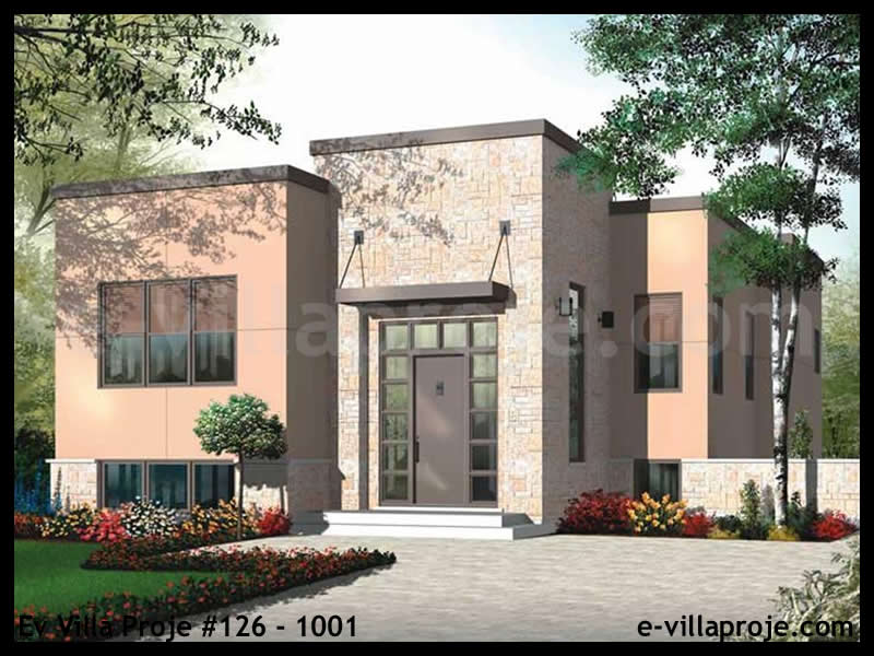 CYV-126-1001 109 m2 3+1 Tek Katlı Çelik Yapı Villa Modeli