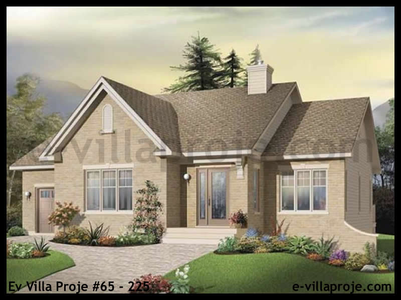 CYV-65-225 112 m2 3+1 Tek Katlı Çelik Yapı Villa Modeli