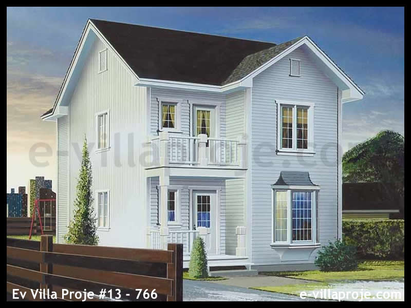 CYV-13-766 119 m2 3+1 2 Katlı (Dubleks) Çelik Yapı Villa Modeli