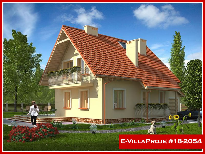 CYV-18-2054 130 m2 3+1 2 Katlı (Dubleks) Çelik Yapı Villa Modeli