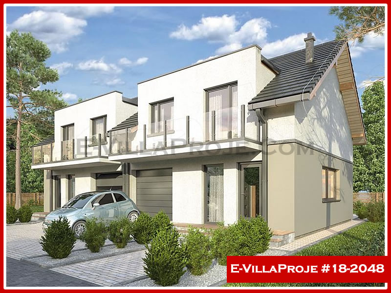 CYV-18-2048 130 m2 3+1 2 Katlı (Dubleks) Çelik Yapı Villa Modeli
