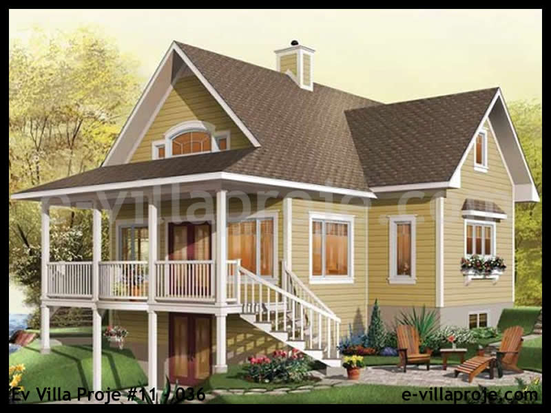 CYV-11-036 134 m2 3+1 2 Katlı (Dubleks) Çelik Yapı Villa Modeli