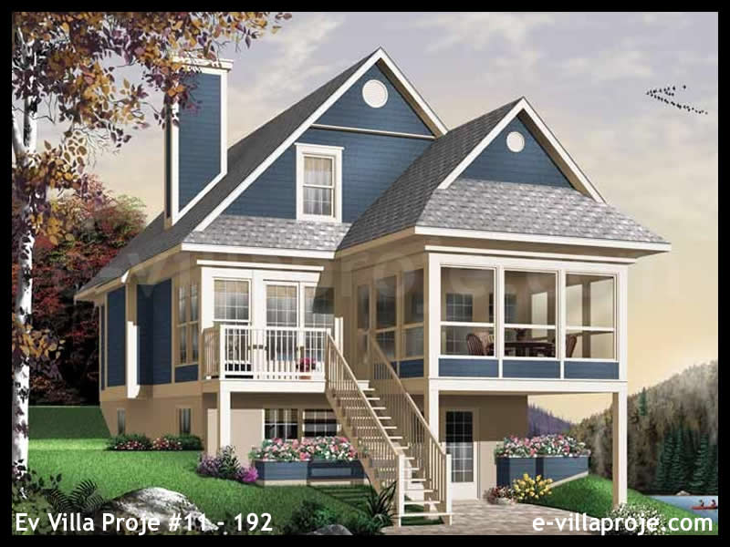 CYV-11-192 134 m2 3+1 2 Katlı (Dubleks) Çelik Yapı Villa Modeli