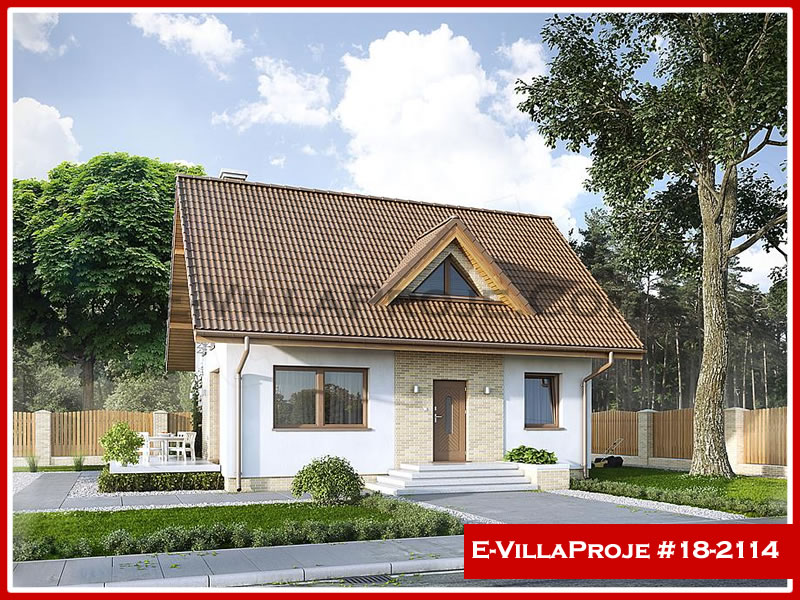 138 m² 2 Katlı (Dubleks) 3+1 Modern Çelik Yapı Villa (Ev Villa Proje #18 - 2114) Cephe Görünümü ve Kat Planı