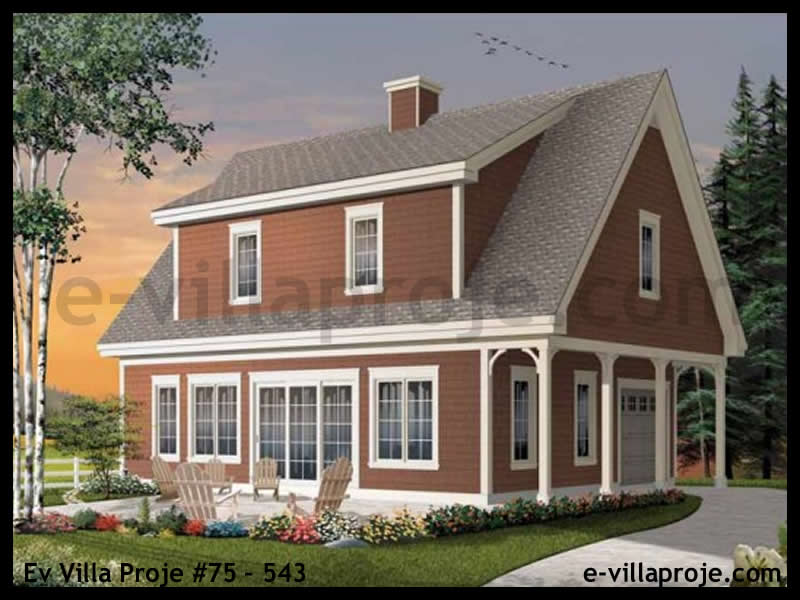 CYV-75-543 139 m2 3+1 2 Katlı (Dubleks) Çelik Yapı Villa Modeli