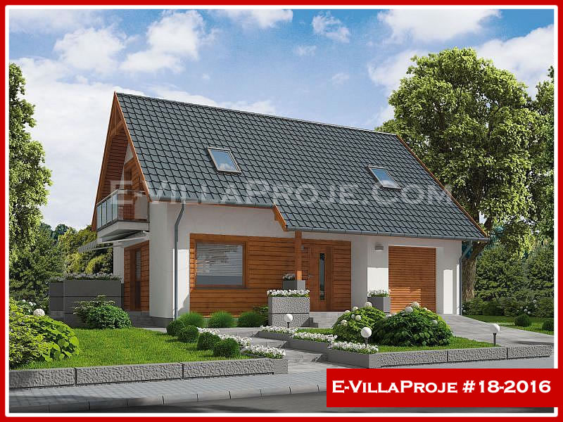 145 m² 2 Katlı (Dubleks) 4+1 Modern Çelik Yapı Villa (Ev Villa Proje #18 - 2016) Cephe Görünümü ve Kat Planı