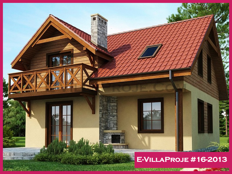 146 m² 2 Katlı (Dubleks) 4+1 Amerikan Çelik Yapı Villa (Ev Villa Proje #16 - 2013) Cephe Görünümü ve Kat Planı
