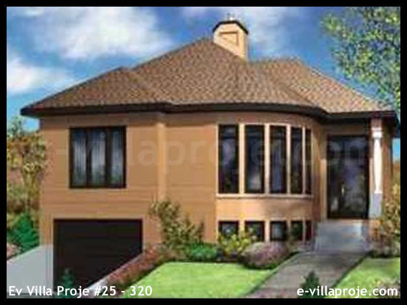 146 m² 2 Katlı (Dubleks) 4+1 Modern Çelik Yapı Villa (Ev Villa Proje #25 - 320) Cephe Görünümü ve Kat Planı