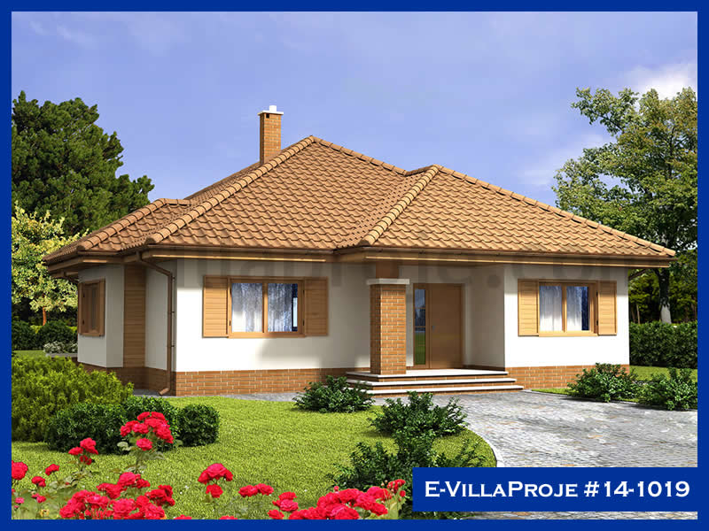 150 m² Tek Katlı 4+1 Özel Tasarım  Proje Çelik Yapı Villa (Ev Villa Proje #14 - 1019) Cephe Görünümü ve Kat Planı