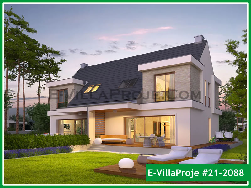 CYV-21-2088 151 m2 4+1 2 Katlı (Dubleks) Çelik Yapı Villa Modeli