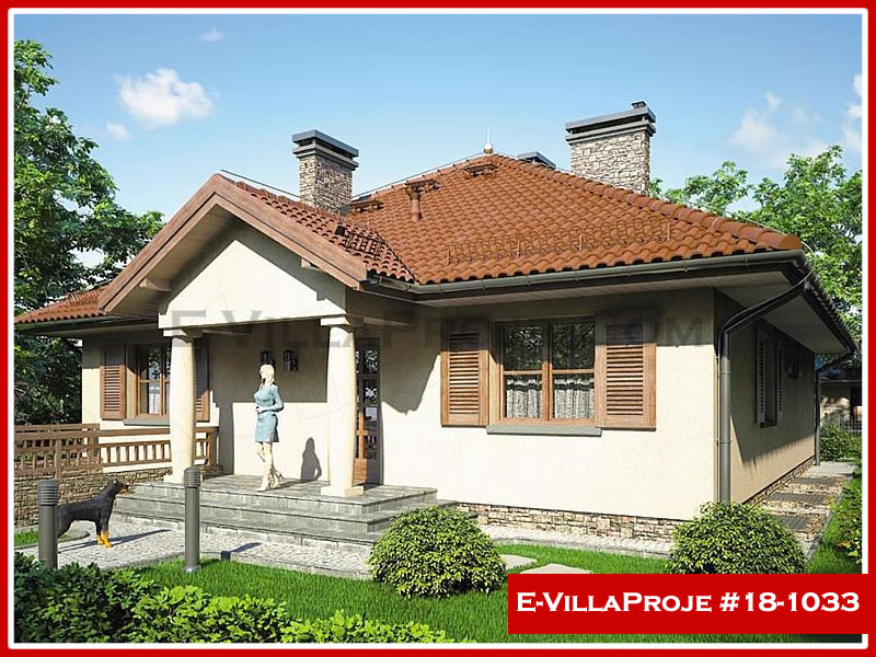 151 m² Tek Katlı 4+1 Modern Çelik Yapı Villa (Ev Villa Proje #18 - 1033) Cephe Görünümü ve Kat Planı