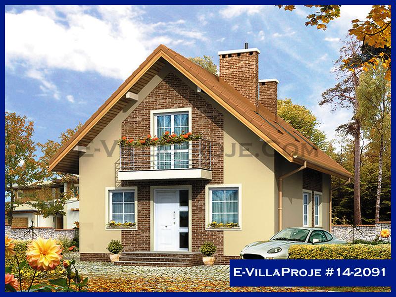 160 m² 2 Katlı (Dubleks) 4+1 Amerikan Çelik Yapı Villa (Ev Villa Proje #14 - 2091) Cephe Görünümü ve Kat Planı