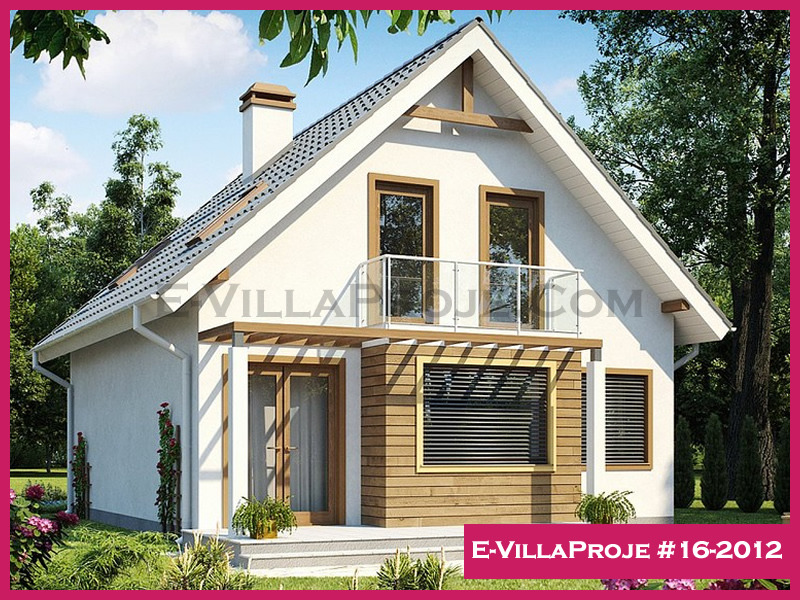 160 m² 2 Katlı (Dubleks) 4+1 Modern Çelik Yapı Villa (Ev Villa Proje #16 - 2012) Cephe Görünümü ve Kat Planı