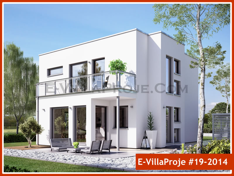 165 m² 2 Katlı (Dubleks) 4+1 Bodrum Çelik Yapı Villa (Ev Villa Proje #19 - 2014) Cephe Görünümü ve Kat Planı