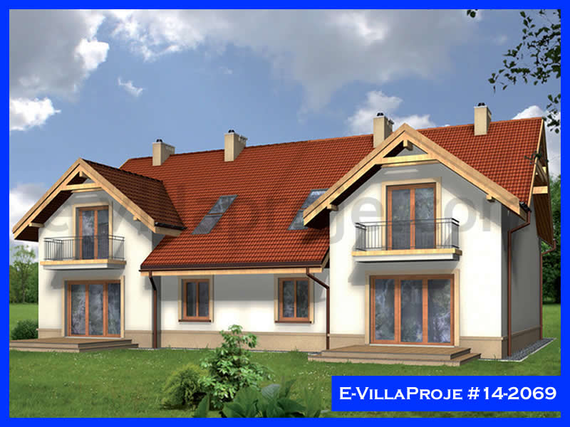 CYV-14-2069 174 m2 4+1 2 Katlı (Dubleks) Çelik Yapı Villa Modeli