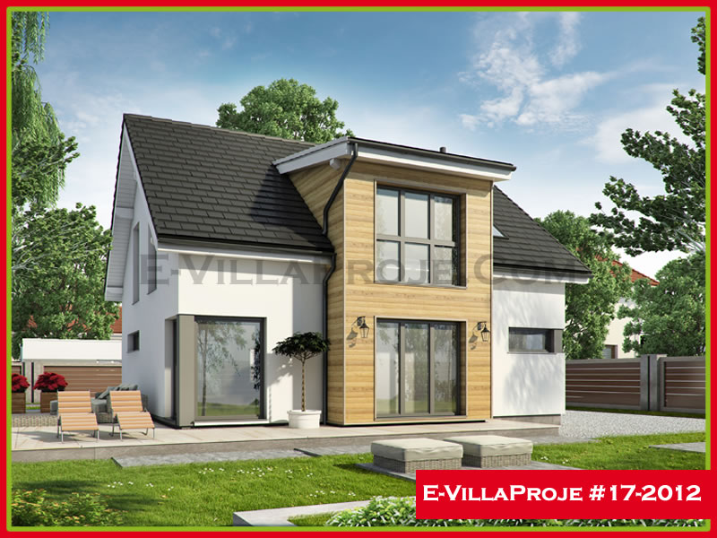 178 m² 2 Katlı (Dubleks) 4+1 Modern Çelik Yapı Villa (Ev Villa Proje #17 - 2012) Cephe Görünümü ve Kat Planı