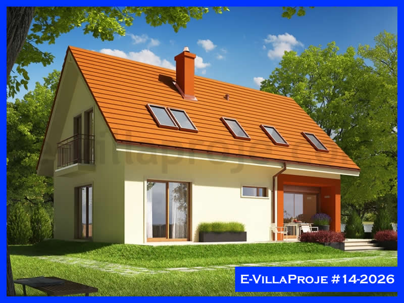 179 m² 2 Katlı (Dubleks) 4+1 Özel Tasarım  Proje Çelik Yapı Villa (Ev Villa Proje #14 - 2026) Cephe Görünümü ve Kat Planı