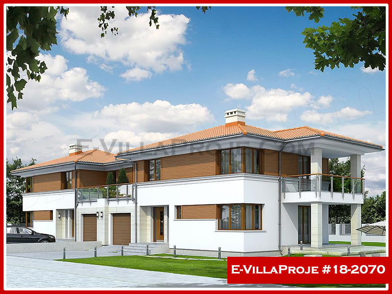 CYV-18-2070 181 m2 5+1 2 Katlı (Dubleks) Çelik Yapı Villa Modeli