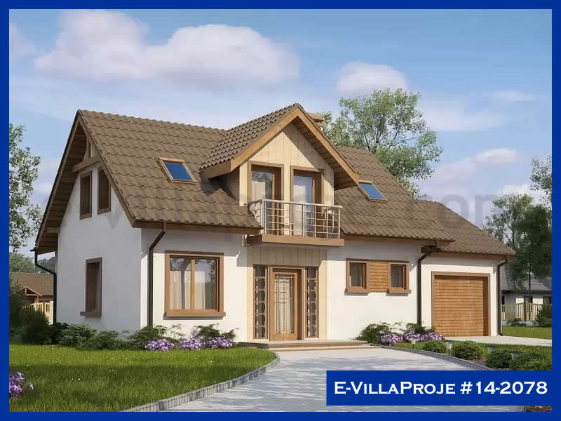184 m² 2 Katlı (Dubleks) 5+1 Özel Tasarım  Proje Çelik Yapı Villa (Ev Villa Proje #14 - 2078) Cephe Görünümü ve Kat Planı