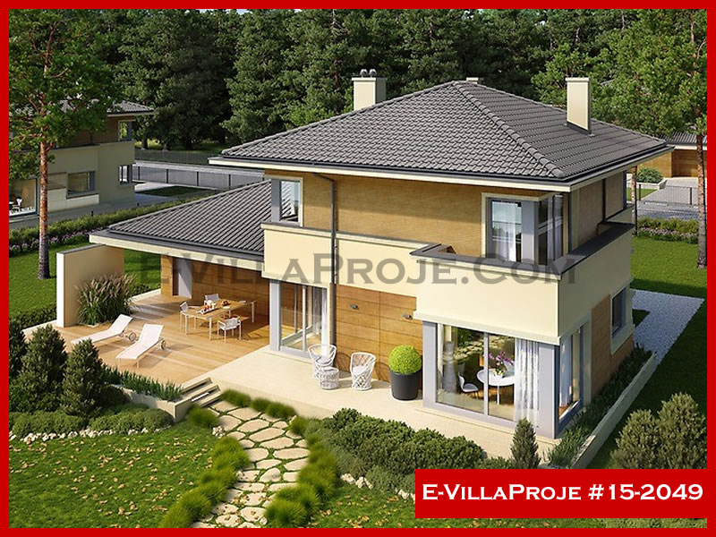 CYV-15-2049 186 m2 5+1 2 Katlı (Dubleks) Çelik Yapı Villa Modeli