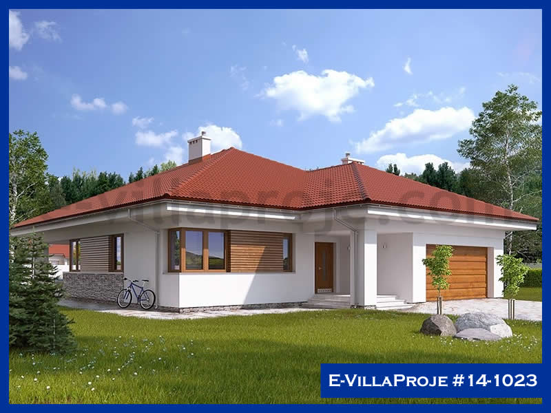 189 m² Tek Katlı 5+1 Özel Tasarım  Proje Çelik Yapı Villa (Ev Villa Proje #14 - 1023) Cephe Görünümü ve Kat Planı