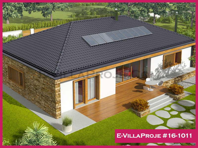 190 m² Tek Katlı 5+1 Özel Tasarım  Proje Çelik Yapı Villa (Ev Villa Proje #16 - 1011) Cephe Görünümü ve Kat Planı