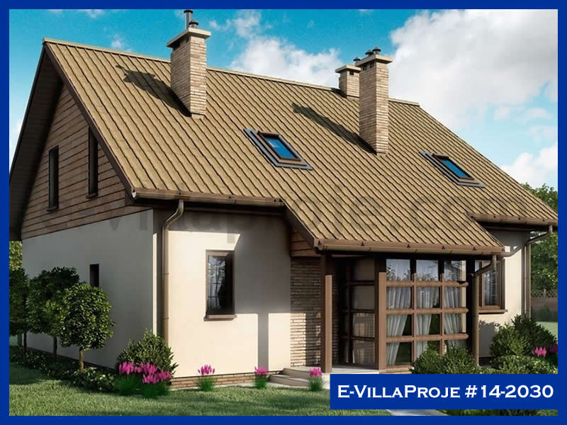 194 m² Tek Katlı 5+1 Özel Tasarım  Proje Çelik Yapı Villa (Ev Villa Proje #14 - 2030) Cephe Görünümü ve Kat Planı