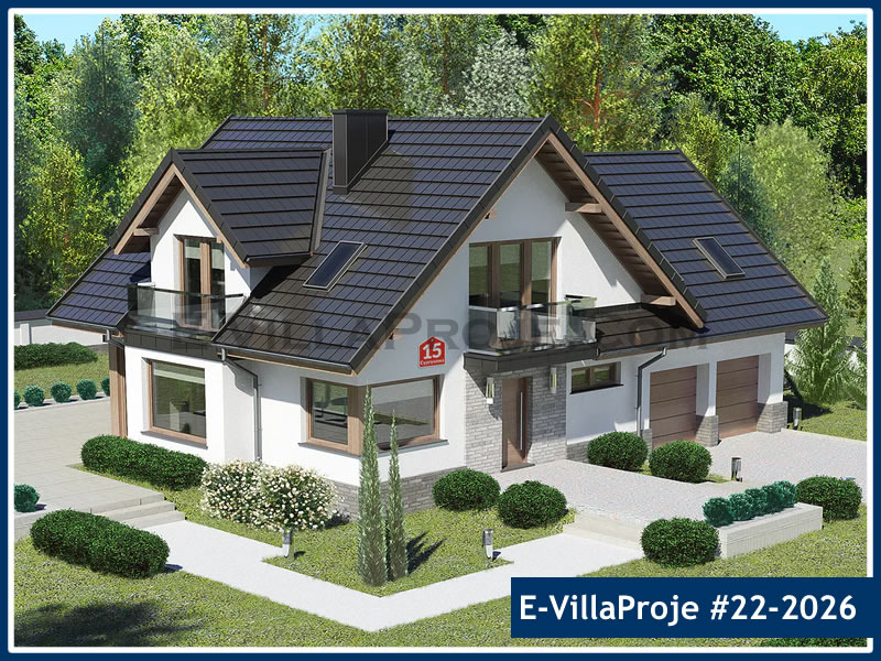 CYV-22-2026 203 m2 5+1 2 Katlı (Dubleks) Çelik Yapı Villa Modeli