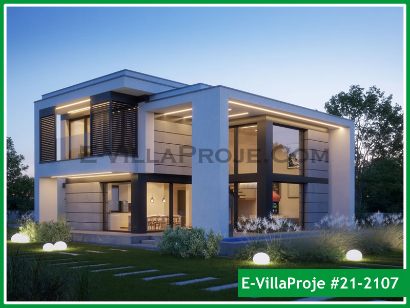 CYV-21-2107 203 m2 5+1 2 Katlı (Dubleks) Çelik Yapı Villa Modeli