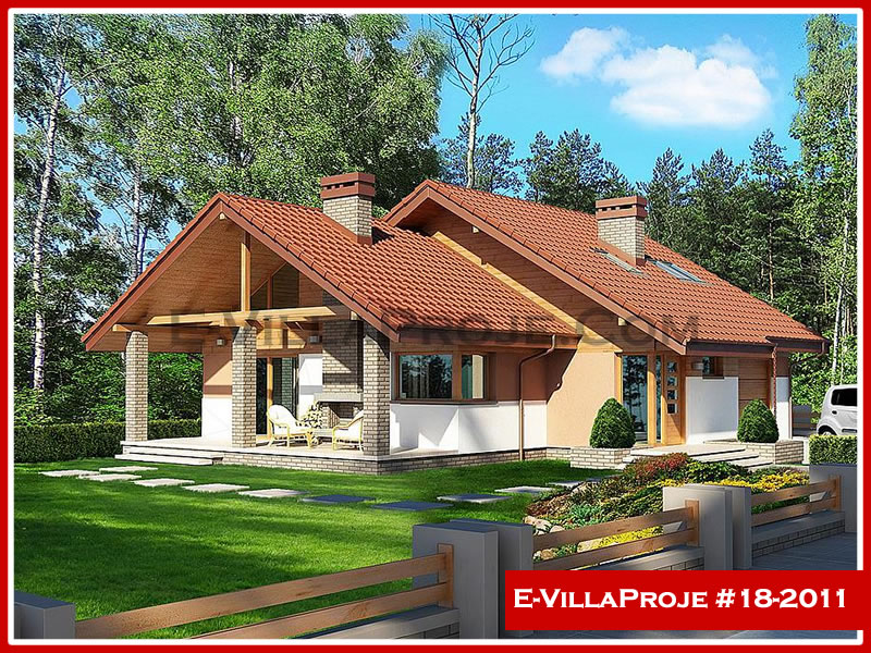 204 m² 2 Katlı (Dubleks) 5+1 Modern Çelik Yapı Villa (Ev Villa Proje #18 - 2011) Cephe Görünümü ve Kat Planı