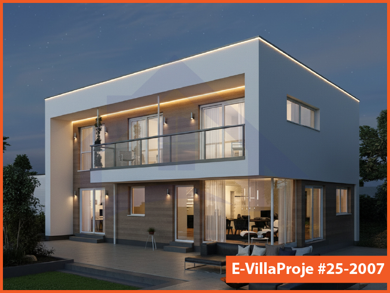 CYV-25-2007 210 m2 5+1 2 Katlı (Dubleks) Çelik Yapı Villa Modeli