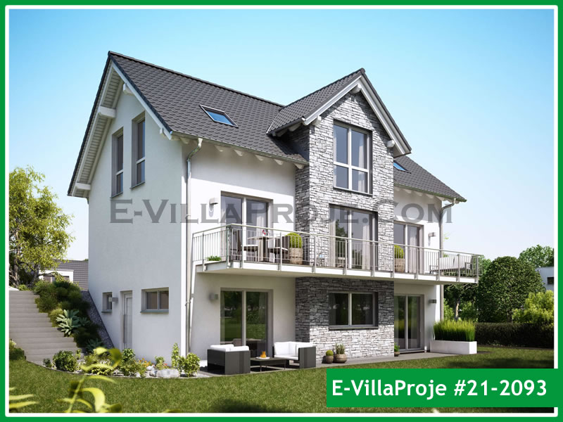 CYV-21-2093 217 m2 5+1 3 Katlı (Dubleks) Çelik Yapı Villa Modeli