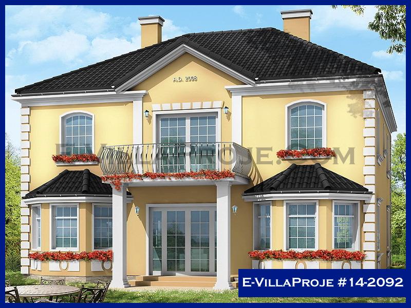 219 m² 2 Katlı (Dubleks) 5+1 Özel Tasarım  Proje Çelik Yapı Villa (Ev Villa Proje #14 - 2092) Cephe Görünümü ve Kat Planı