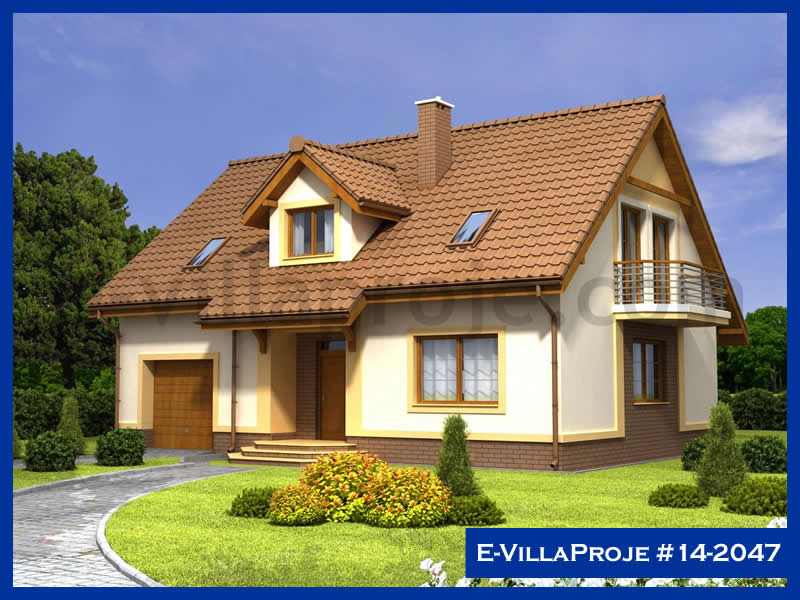 220 m² 2 Katlı (Dubleks) 5+1 Özel Tasarım  Proje Çelik Yapı Villa (Ev Villa Proje #14 - 2047) Cephe Görünümü ve Kat Planı