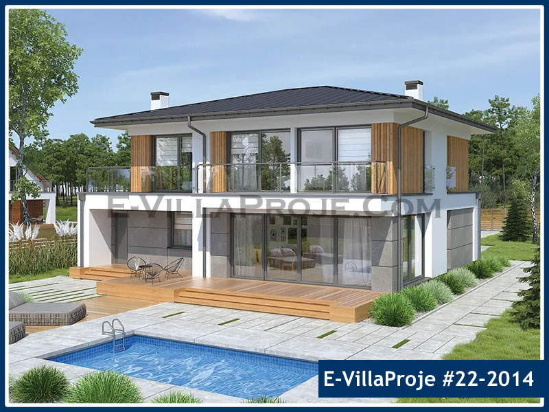 CYV-22-2014 228 m2 5+1 2 Katlı (Dubleks) Çelik Yapı Villa Modeli