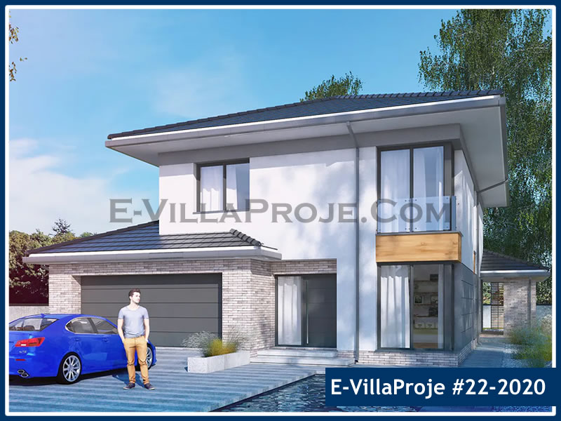 CYV-22-2020 238 m2 5+1 2 Katlı (Dubleks) Çelik Yapı Villa Modeli