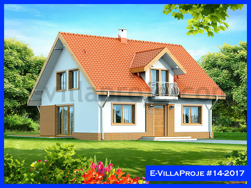 238 m² 2 Katlı (Dubleks) 5+1 Özel Tasarım  Proje Çelik Yapı Villa (Ev Villa Proje #14 - 2017) Cephe Görünümü ve Kat Planı