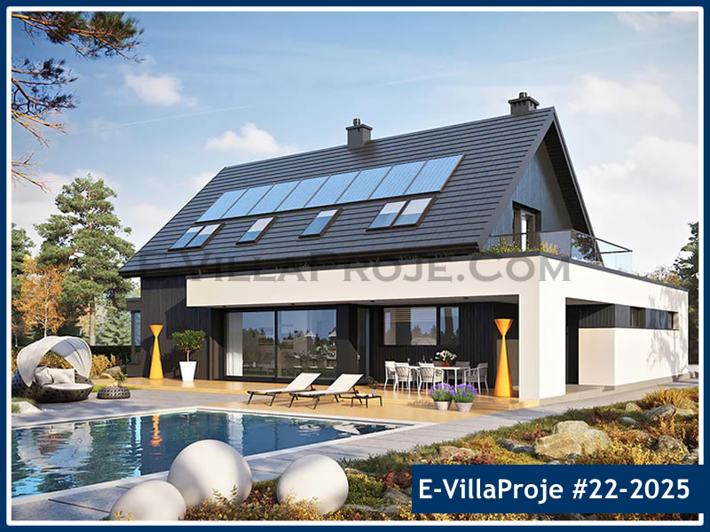 CYV-22-2025 251 m2 5+1 2 Katlı (Dubleks) Çelik Yapı Villa Modeli