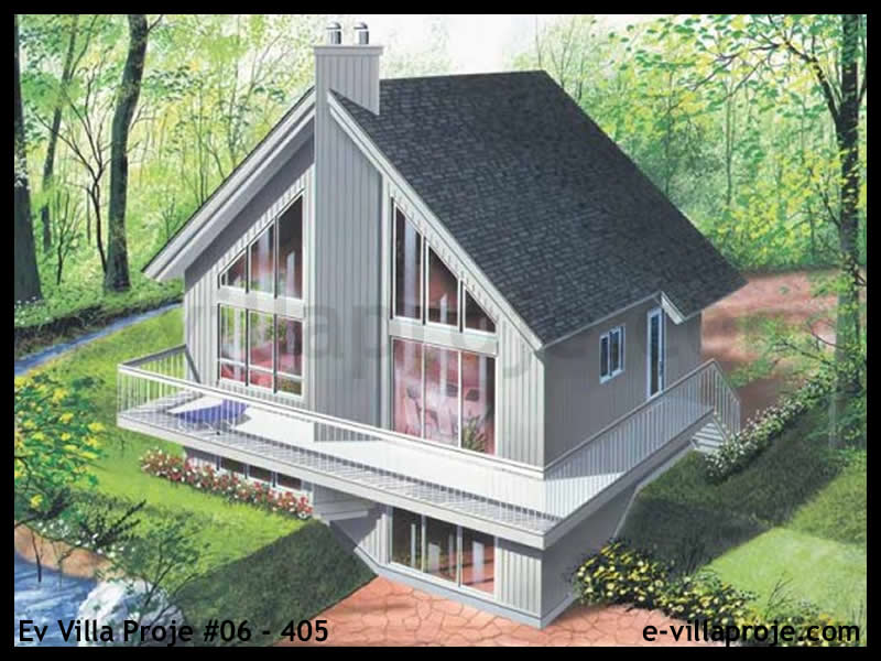 CYV-06-405 255 m2 5+1 3 Katlı (Dubleks) Çelik Yapı Villa Modeli