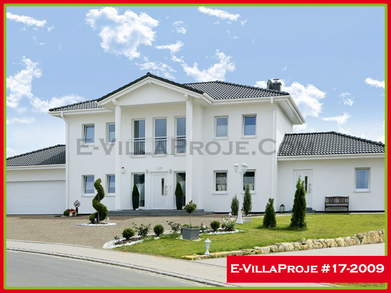 258 m² 2 Katlı (Dubleks) 5+1 Taş Çelik Yapı Villa (Ev Villa Proje #17 - 2009) Cephe Görünümü ve Kat Planı