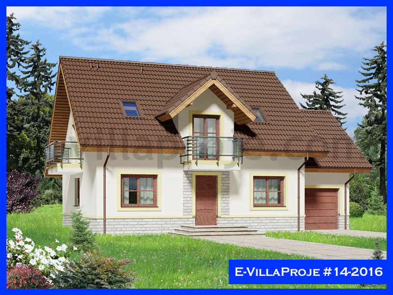 258 m² 2 Katlı (Dubleks) 5+1 Şehir Tarzı lar Çelik Yapı Villa (Ev Villa Proje #14 - 2016) Cephe Görünümü ve Kat Planı