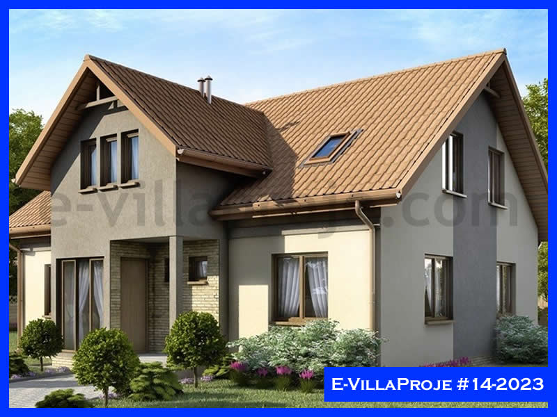 259 m² 2 Katlı (Dubleks) 5+1 Özel Tasarım  Proje Çelik Yapı Villa (Ev Villa Proje #14 - 2023) Cephe Görünümü ve Kat Planı
