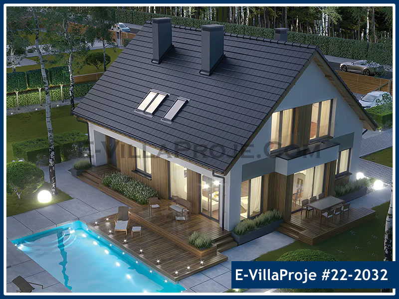 CYV-22-2032 263 m2 5+1 2 Katlı (Dubleks) Çelik Yapı Villa Modeli