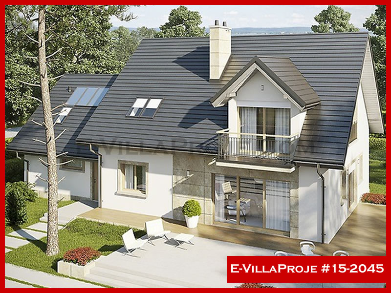 CYV-15-2045 265 m2 5+1 Tek Katlı Çelik Yapı Villa Modeli