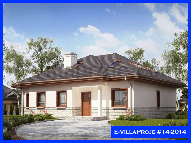 309 m² 2 Katlı (Dubleks) 5+1 Özel Tasarım  Proje Çelik Yapı Villa (Ev Villa Proje #14 - 2014) Cephe Görünümü ve Kat Planı