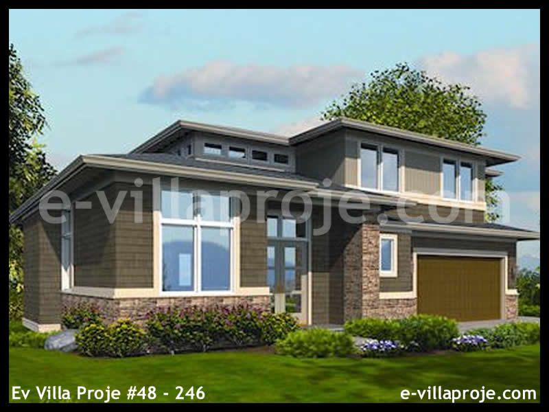 CYV-48-246 340 m2 5+1 3 Katlı (Dubleks) Çelik Yapı Villa Modeli
