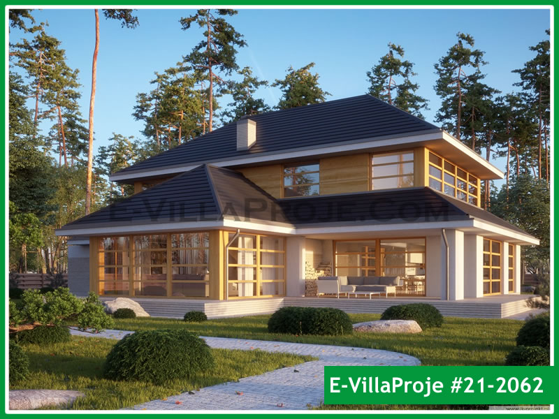 CYV-21-2062 407 m2 5+1 2 Katlı (Dubleks) Çelik Yapı Villa Modeli