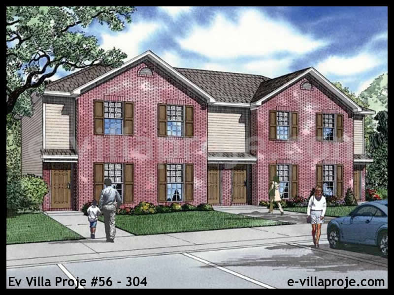 CYV-56-304 75 m2 2+1 2 Katlı (Dubleks) Çelik Yapı Villa Modeli